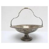 Old Vintage FISHER Sterling Silver Pedestal Bowl w/Handle