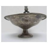 Old Vintage FISHER Sterling Silver Pedestal Bowl w/Handle