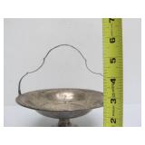 Old Vintage FISHER Sterling Silver Pedestal Bowl w/Handle