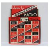 Fantastic NOS Vintage MAGNO Razor Blades Advertising Store Display Sign
