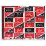 Fantastic NOS Vintage MAGNO Razor Blades Advertising Store Display Sign