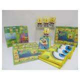 Collection of New SPONGEBOB Items Wallets Figures etc