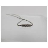 Lot of 3 Sterling Silver & Jade Necklaces