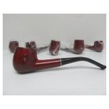 Lot of 6 Unused NOS Vintage Smoking Pipes - "Golden Leaf"