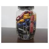 FULL Unopened Countertop Display Jar w/Keychain Pocket Knives #3