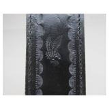 LARGE Stainless Steel Sword w/Wood Handle, Solid Brass Guard, & Leather Sheath - New In Box #1