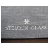 Mint in Box Signed STEUBEN Heavy Glass Vase
