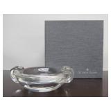 Mint in Box Signed STEUBEN Heavy Glass Bowl or Tray #1