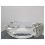 Mint in Box Signed STEUBEN Heavy Glass Bowl or Tray #1