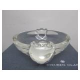 Mint in Box Signed STEUBEN Heavy Glass Bowl or Tray #2