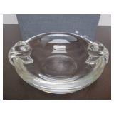 Mint in Box Signed STEUBEN Heavy Glass Bowl or Tray #2
