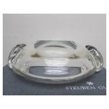 Mint in Box Signed STEUBEN Heavy Glass Bowl or Tray #2