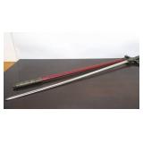 Ornate Handled Decorative Sword w/Scabbard