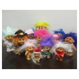 Group of Assorted TROLL Dolls