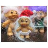 Group of Assorted TROLL Dolls