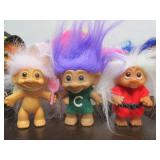 Group of Assorted TROLL Dolls