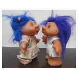 Group of Assorted TROLL Dolls