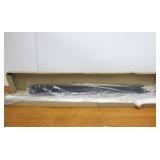 LARGE Stainless Steel Sword w/Wood Handle, Solid Brass Guard, & Leather Sheath - New In Box #3