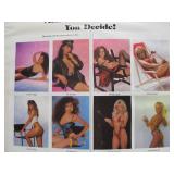 NOS Store Display MISS POSTER AMERICA Contest Complete w/ Unopened Posters