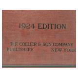 Large Antique 1924 Atlas & Gazetteer w/Maps