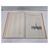 Large Antique 1924 Atlas & Gazetteer w/Maps