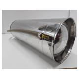 Large Old Vintage Chrome Fire Extinguisher - 25"