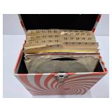 Vintage 45 Record Box w/Records