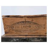 Antique Small Trunk & Old Hinged Wood Boxes