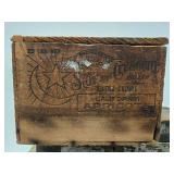 Antique Small Trunk & Old Hinged Wood Boxes