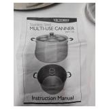 New or Like-New VICTORIO Stainless Multi-Use Canner w/Brand New Canning Jars