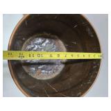 Unusual Antique Copper Cone-Top Bin