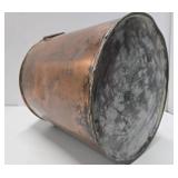 Unusual Antique Copper Cone-Top Bin