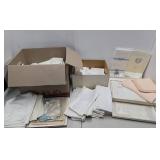 LARGE Estate Lot of Nice Condition Linens, Damask etc