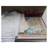 LARGE Estate Lot of Nice Condition Linens, Damask etc