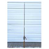 Excellent Old Tonkin Cane Fishing Pole w/HUGE Penn Master Mariner Reel