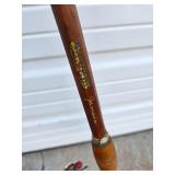 Excellent Old Tonkin Cane Fishing Pole w/HUGE Penn Master Mariner Reel