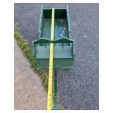 Primitive Green Wooden Pull Wagon