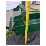 Primitive Green Wooden Pull Wagon