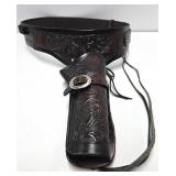 Excellent Quality & Condition Western Leather Gun Belt w/Holster