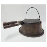 Antique WAGNER Cast Iron Waffle Iron w/Tall Stand