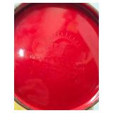 Nice Vintage COLEMAN Model 200A Red Lantern w/Travel Case