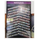 Large Vintage Space Exploration Framed Items & Hat - Boeing Aerospace Operations Employee