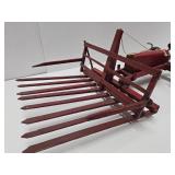 Awesome Large Old Vintage Folk Art Wooden Farm Implement & Trailer
