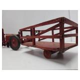 Awesome Large Old Vintage Folk Art Wooden Farm Implement & Trailer