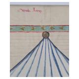 Framed Early Antique Illustration from the Codex Manesse