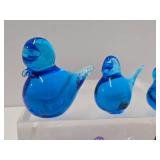 Great Group of Mid Century Glass Birds - Konst Urshult - Sweden