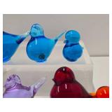 Great Group of Mid Century Glass Birds - Konst Urshult - Sweden