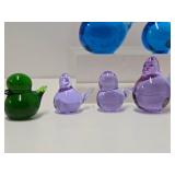 Great Group of Mid Century Glass Birds - Konst Urshult - Sweden