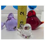 Great Group of Mid Century Glass Birds - Konst Urshult - Sweden