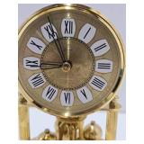 Vintage German Brass Anniversary Glass Dome Anniversary Clock